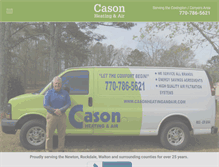 Tablet Screenshot of casonheatingandair.com